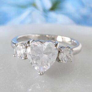 Heart Ring, 925 Sterling Silver Charmed Aroma